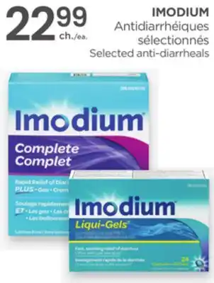 Proxim IMODIUM Selected anti-diarrheals offer