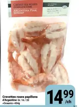 Pasquier Crevettes roses papillons d'Argentine Gr. 16/20 Oceanic offer