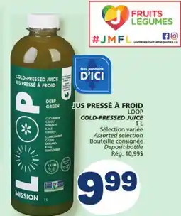 Marché Bonichoix LOOP COLD-PRESSED JUICE offer