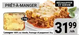 Pasquier Lasagne 100% ou viande, fromage et pepperoni offer