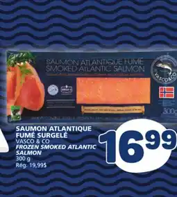 Marché Bonichoix VASCO & CO FROZEN SMOKED ATLANTIC SALMON offer