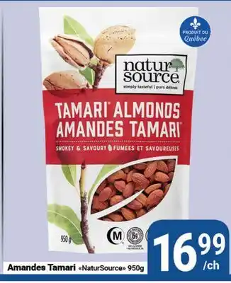 Pasquier Amandes Tamari NaturSource offer