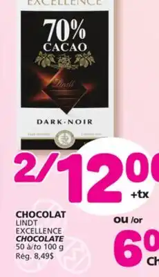 Marché Bonichoix LINDT EXCELLENCE CHOCOLATE offer