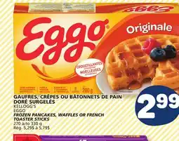 Marché Bonichoix KELLOGG'S EGGO FROZEN PANCAKES, WAFFLES OR FRENCH TOASTER STICKS offer