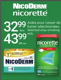 Proxim NICODERM Selected stop-smoking aids offer