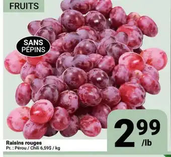 Pasquier Raisins rouges offer