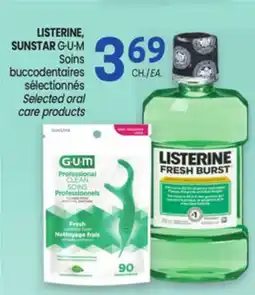 Uniprix LISTERINE, SUNSTAR G·U·M Soins buccodentaires sélectionnés/ Selected oral care products offer