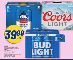 Marché Bonichoix COORS LIGHT, BUD LIGHT OR SLEEMAN BEER offer