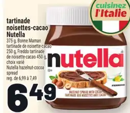 Metro TARTINADE NOISETTES‑CACAO NUTELLA | NUTELLA HAZELNUT‑COCOA SPREAD offer
