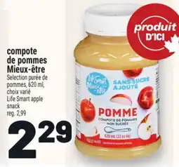 Metro COMPOTE DE POMMES MIEUX‑ÊTRE | LIFE SMART APPLE SNACK offer