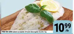 Pasquier Filet de sole nature ou mariné offer
