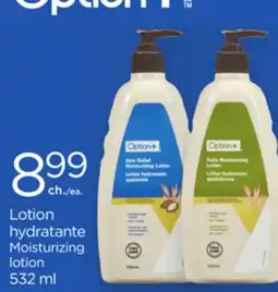 Proxim OPTION+ Moisturizing lotion offer