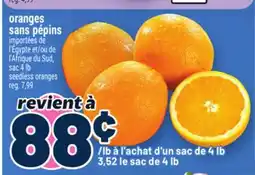 Metro ORANGES SANS PÉPINS | SEEDLESS ORANGES offer