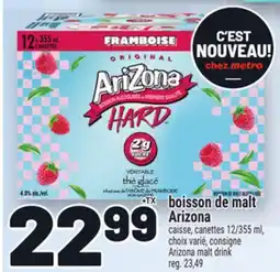 Metro BOISSON DE MALT ARIZONA | ARIZONA MALT DRINK offer