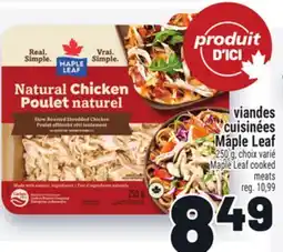 Metro VIANDES CUISINÉES MAPLE LEAF | MAPLE LEAF COOKED MEATS offer
