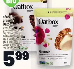 Metro CÉRÉALES GRANOLA OATBOX | OATBOX GRANOLA CEREAL offer