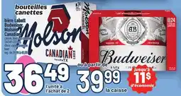 Metro BIÈRE LABATT BUDWEISER, MOLSON CANADIAN | BEER offer