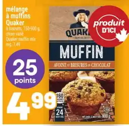 Metro MÉLANGE À MUFFINS QUAKER | QUAKER MUFFIN MIX offer