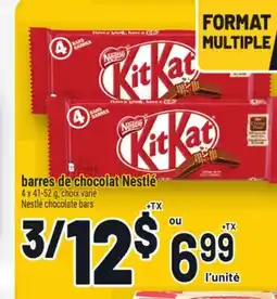 Metro BARRES DE CHOCOLAT NESTLÉ | NESTLÉ CHOCOLATE BARS offer