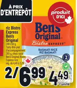 Metro RIZ BISTRO EXPRESS BEN'S ORIGINAL | BEN'S ORIGINAL BISTRO EXPRESS RICE offer