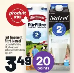 Metro LAIT FINEMENT FILTRÉ NATREL | NATREL FINE‑FILTERED MILK offer