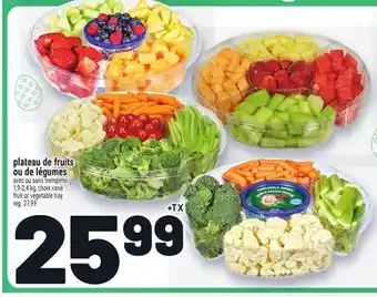 Metro PLATEAU DE FRUITS OU DE LÉGUMES | FRUIT OR VEGETABLE TRAY offer