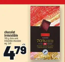 Metro CHOCOLAT IRRÉSISTIBLE | IRRÉSISTIBLE CHOCOLATE offer