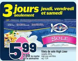 Metro FILETS DE SOLE HIGH LINER | HIGH LINER SOLE FILLETS offer