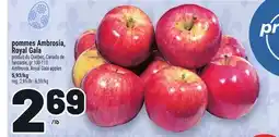 Metro POMMES AMBROSIA, ROYAL GALA | AMBROSIA, ROYAL GALA APPLES offer