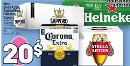 Metro BIÈRE STELLA ARTOIS, CORONA EXTRA, HEINEKEN, SAPPORO, BEER offer
