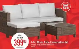 The Brick Miami 3-Piece Patio Set offer