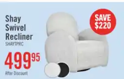The Brick Shay Swivel Recliner offer