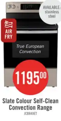 The Brick GE 5 Cu. Ft. Electric Range with True European Convection and Air Fry - Slate - JCB840ETES offer