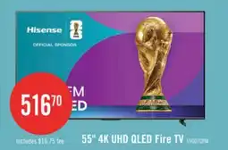 The Brick HISENSE 55 QD7QFM Mini-LED QLED 4K UHD AI Smart Fire TV offer