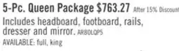 The Brick Arbor 5pc Bedroom Set with Panel Bed, Dresser & Mirror, Driftwood White - King Size offer