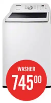 The Brick LG 5.6 Cu. Ft. Smart Top-Load Washer with EasyUnload and 7.3 Cu. Ft. Electric Dryer with AI Sensing offer