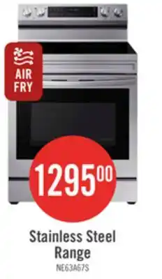 The Brick Samsung 6.3 Cu. Ft. Smart Electric Free Standing Range with Air Fry - Stainless Steel offer