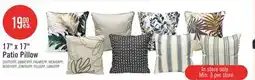 The Brick Indoor/Outdoor Striped Accent Pillow - White and Grey offer