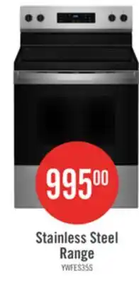 The Brick Whirlpool 30 5.3 Cu. Ft. Electric Range with 5 Elements - YWFES3330RZ offer