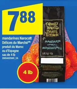 Maxi MANDARINES NAROCOTT DÉLICES DU MARCHÉ, SAC DE 4 LB offer