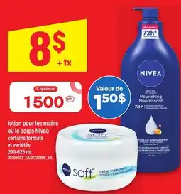 Maxi LOTION POUR LES MAINS OU LE CORPS NIVEA offer