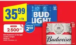 Maxi BUDWEISER OU BUD LIGHT CANETTES CONSIGNE offer