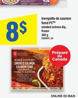 Maxi TREMPETTE DE SAUMON FUMÉ PCMD | SMOKED SALMON DIP offer