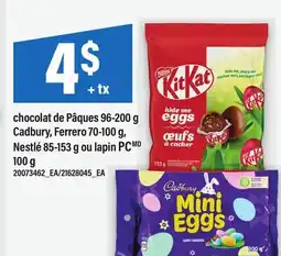 Maxi CHOCOLAT DE PÂQUES, 96-200 G CADBURY, FERRERO, 70-100 G, NESTLÉ 85-153 G OU LAPIN PCMD, 100 G offer