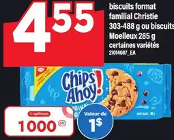 Maxi BISCUITS FORMAT FAMILIAL CHRISTIE 303-488 G OU BISCUITS MOELLEUX 285 G offer