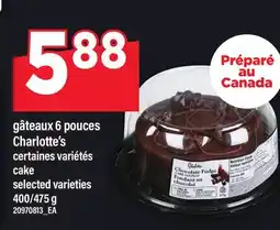 Maxi GÂTEAUX 6 POUCES CHARLOTTE'S | CAKE, 400/475 G offer
