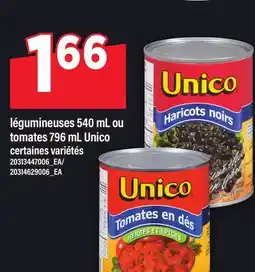 Maxi LÉGUMINEUSES, 540 ML OU TOMATES, 796 ML UNICO offer
