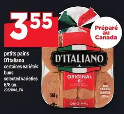 Maxi PETITS PAINS D'ITALIANO | BUNS, 6/8 UN offer