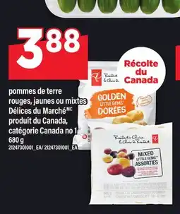 Maxi POMMES DE TERRE ROUGES, JAUNES OU MIXTES DÉLICES DU MARCHÉ offer