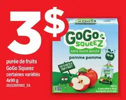 Maxi PURÉE DE FRUITS GOGO SQUEEZ offer